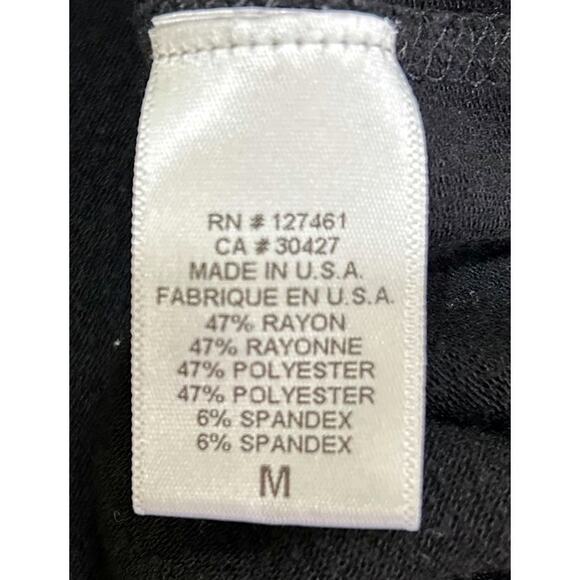 Wildfox Black Textured Long Sleeve Crew Neck Top - Picture 7 of 8